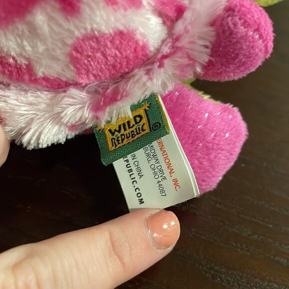 Lil Sweet and Sassy Taffy Pink Turtle Wild Republic 6” NWT Excellent Condition - Picture 10 of 11